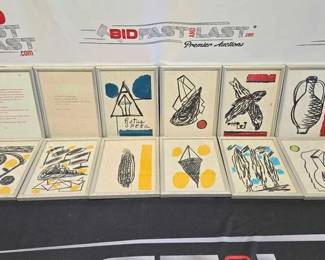 2760  12 Framed Art from Art Books 