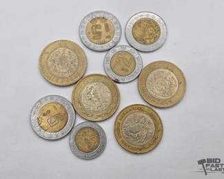 1702 9 Peso Coins