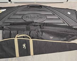 2668  3 Rifle BagsCases 