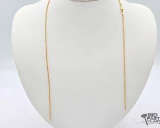 608  18k Gold Broken Chain Necklace, 3.18g 