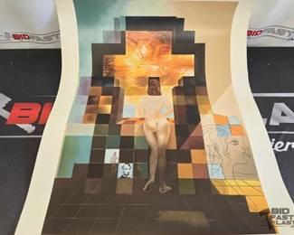 2825  Lincoln in DaliVision Lithograph with COA 