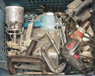 2108  Paint Spray Gun, Clamps  More 