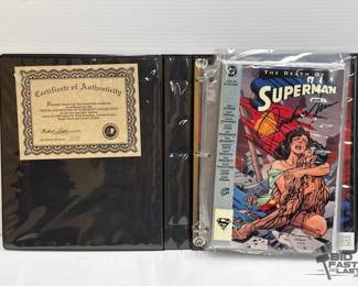 1914 Death and Return of Superman Collection with COA