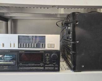 2034  3 Pioneer Stereo Tuner, Cassette Changer  More 