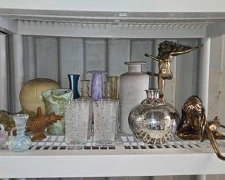 2834 Metal Statues, Vases More