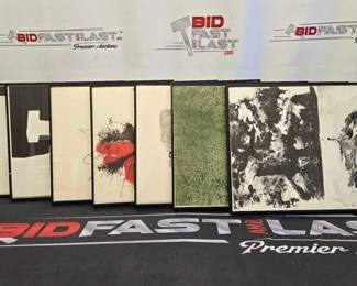 2770  7 Framed Derriere Le Mirror Magazine Prints 