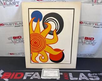 2832  Alexander Calder The Sun Signed Lithograph 