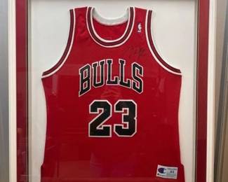 1850  Michael Jordan Bulls Signed Jersey with COA 