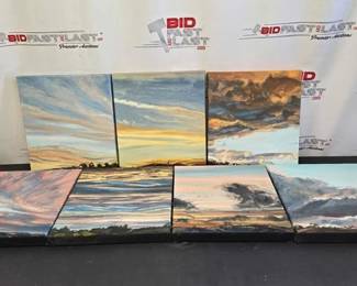 2810  7 Gail RobertsThreats  Promises Canvas Paintings 