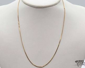 742  14k Gold Necklace, 2.4g 