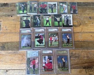 1891  Tiger Woods and David Duval Golf Cards 