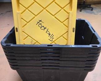 1908 8 Black Yellow Storage Containers with Lid