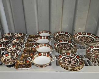 2836  Royal Crown Derby Old Imari English China Set 