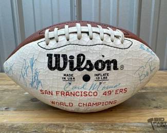 1832 San Francisco 49ers Team Signed World Champion Football