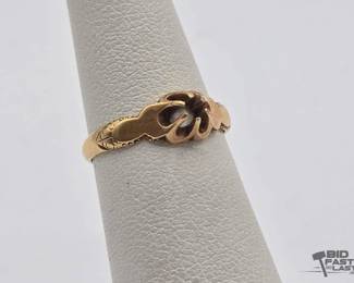 712  14k Gold Ring Setting, 1.8g 