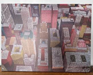 2403  Ben Holiday Signed Canvas 