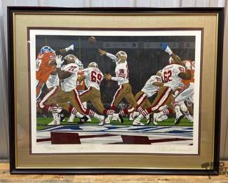 1812 Best in the World San Francisco 49ers Signed Limited Edition Serigraph