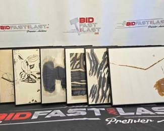 2772  7 Framed Derriere Le Mirror Magazine Prints 