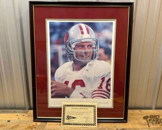 1818 Joe Montana San Francisco 49ers Signed Photograph with COA