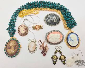 1020  Cameo Costume Jewelry 