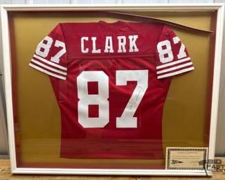 1808  Dwight Clark San Francisco 49ers Signed Jersey with COA 