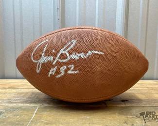 1828 Jim Brown Cleveland Browns Signed Football