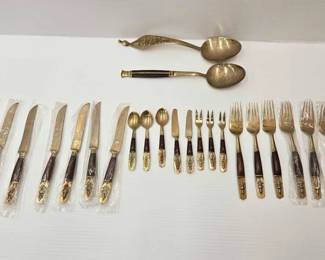 1904 Thailand Demitasse Buddhist Flatware