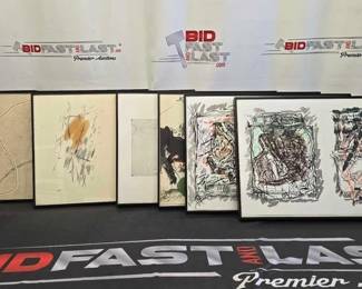 2764  7 Framed Derriere Le Miroir Magazine Prints 