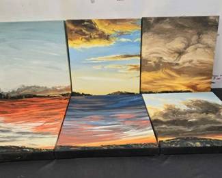 2812 6 Gail Roberts Threats Promises Canvas Paintings