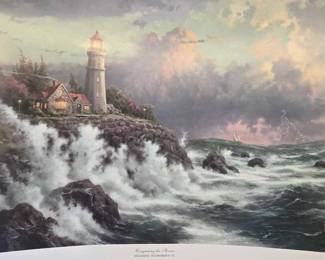 2826  3 Thomas Kinkade Prints 