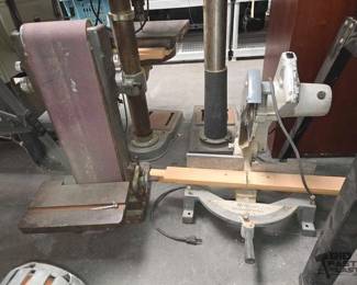 2180  Shopsmith Sander  Miter Saw 