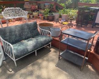 Outdoor furniture, rolling cart