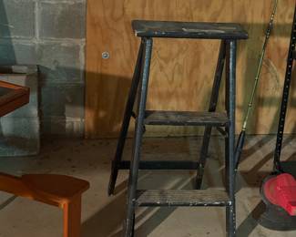 Vintage wood ladder. Great for decorating decor