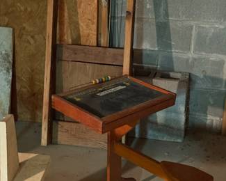 Vintage School Desk with chalkboard top