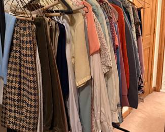 Vintage clothing (rack is not for sale)