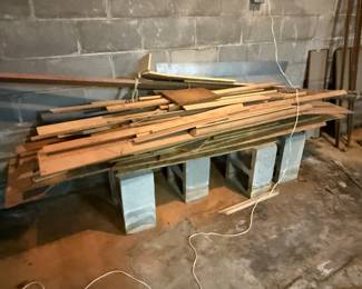 Wood pile in Basement