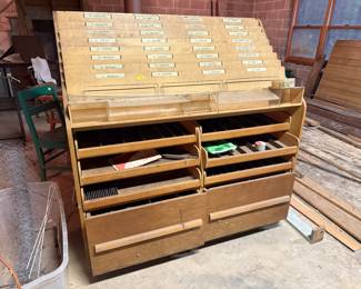Vintage Wood Display Piece that was used in Grandparents Pharmacy