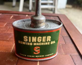 1950’s Singer sewing machine oil can