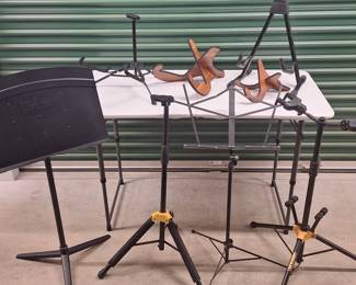 Lots of guitar and music stands