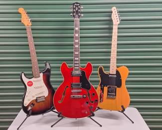 New Lefty Strat, Right handed Fire fly, Lefty Tele