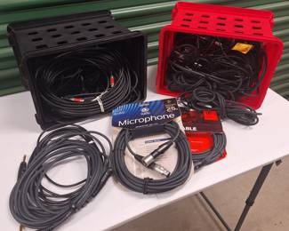 Instrument cables and microphone cords. New and used.