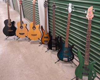Used Electric and Acoustic Basses 