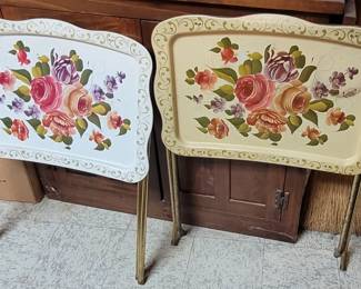 Painted tray tables