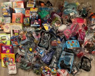 Unopened kids meal toys - McDonalds, Arby's, Wendy's, Taco Bell, Red Robin.