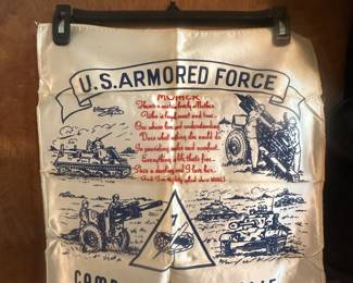 Vintage U.S. Armored Forces Pillow Case!