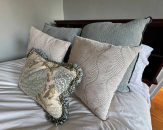 Decorator pillows and fine linens