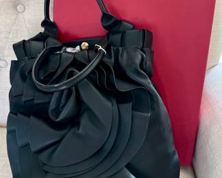 Signature leather Valentino bag with box