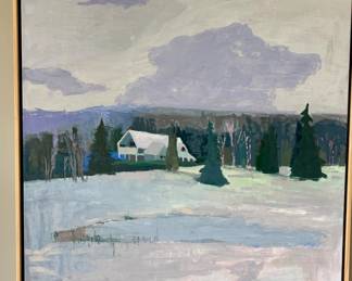 Paula Wachsstock - Oil on Canvas - "Vermont Skies"