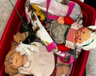 dusty Annalee doll+ Cabbage Patch friend
