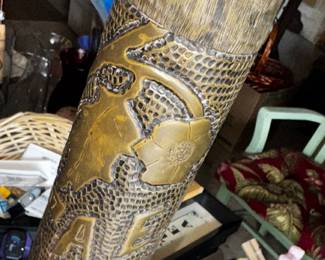 Tramp Art Shell casing  Highly detailed 